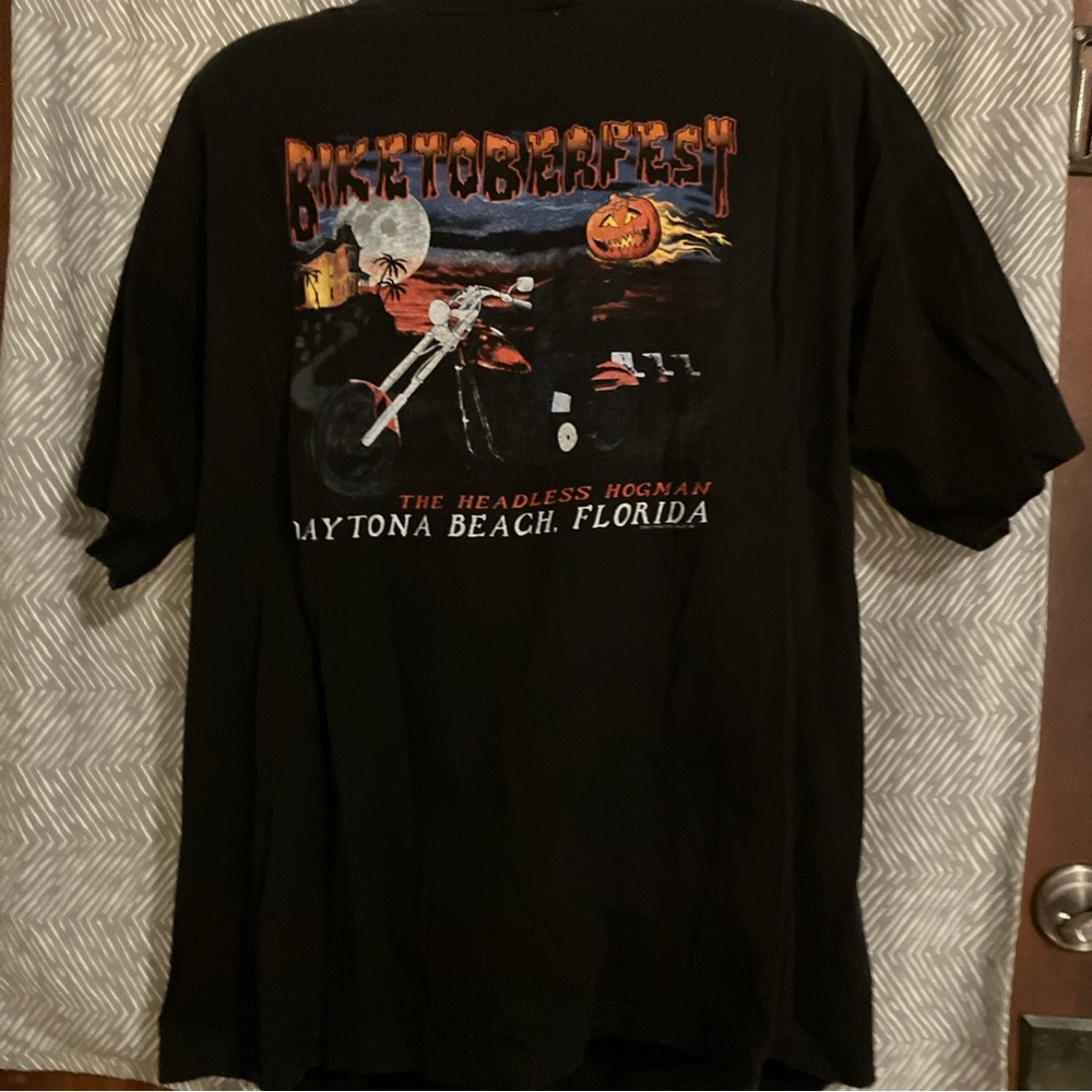 bikertoberfest t shirt 1998 dayton the headless hogman XL